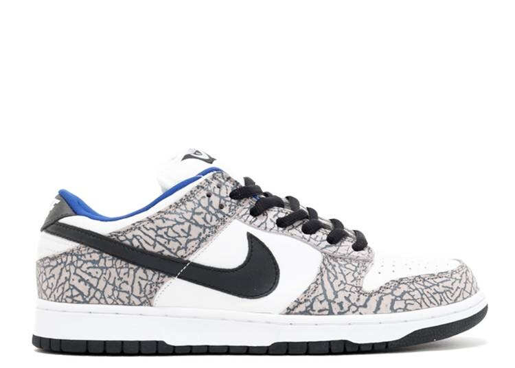 

Кроссовки Nike SUPREME X DUNK LOW PRO SB 'WHITE CEMENT', белый
