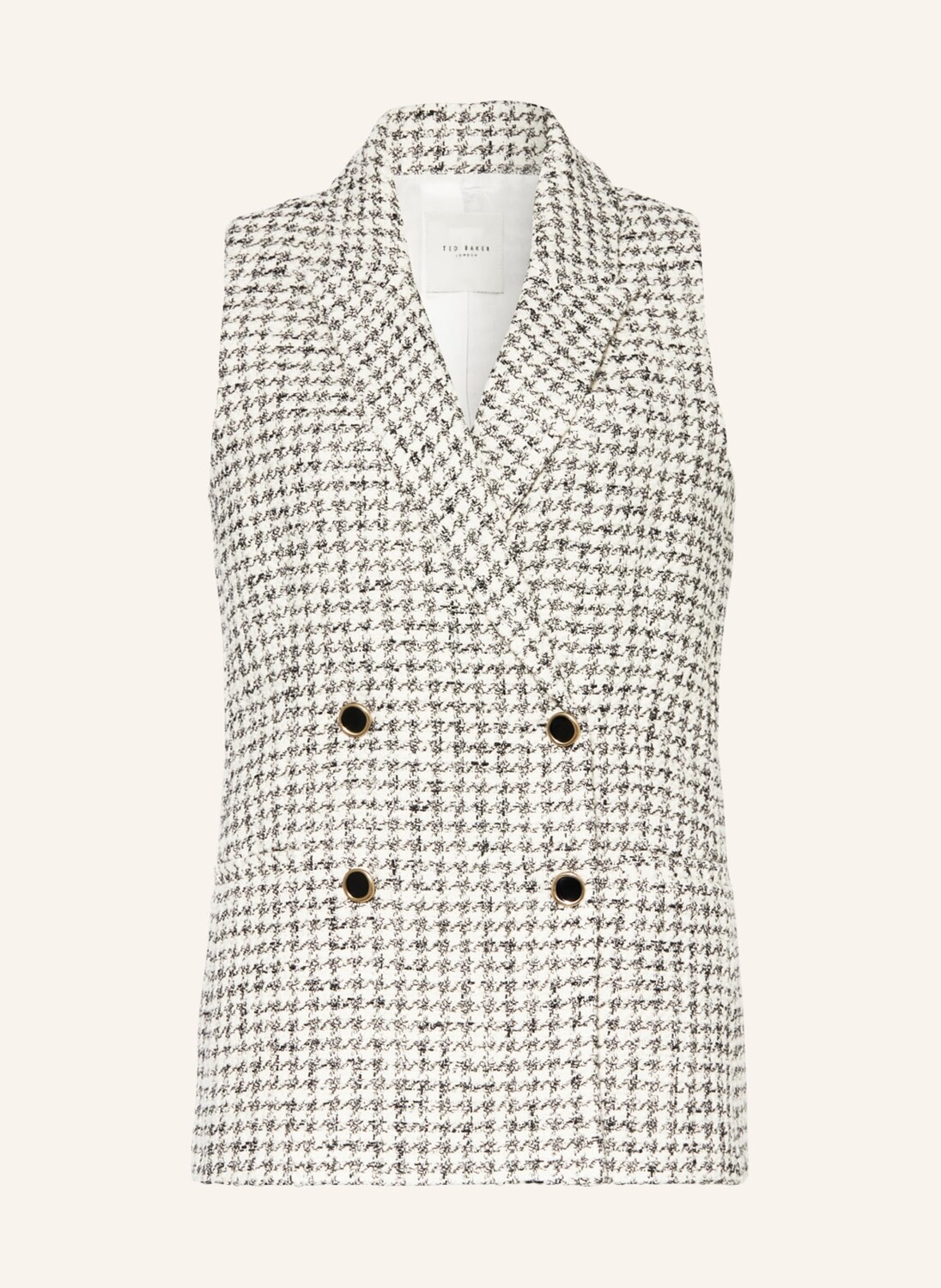 

Жилет TED BAKER BELLAJ aus Bouclé, белый