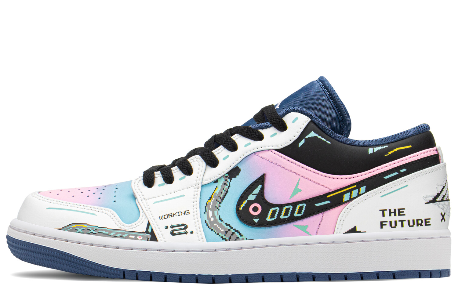 

Jordan Air Jordan 1 винтажные баскетбольные кроссовки мужские, Ultra Blue/Fire Orchid