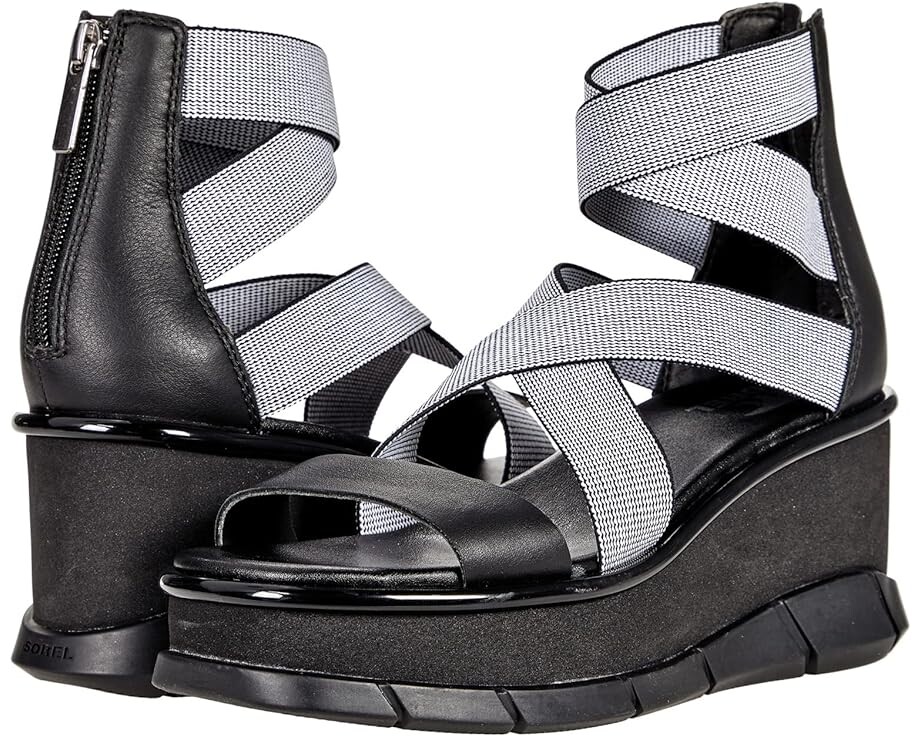 

Туфли SOREL Joanie III Sport Strap, черный/белый