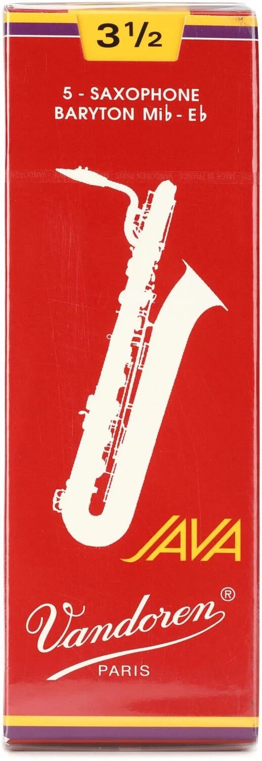 

Vandoren SR3435R — красные трости для баритона JAVA для саксофона — 3,5 (5 шт.)