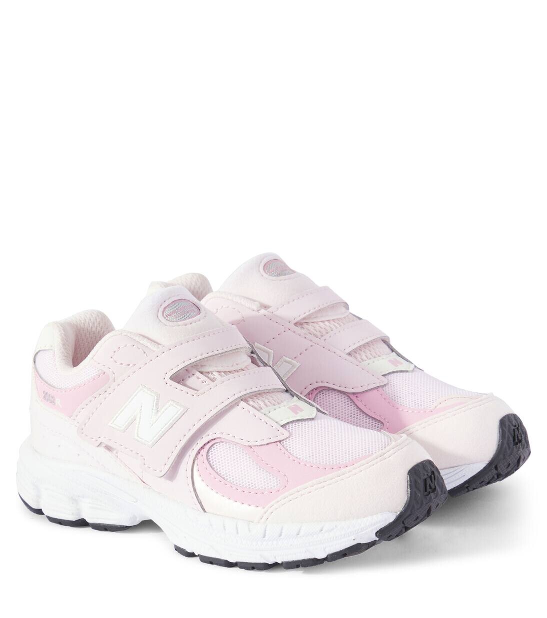 

Кроссовки с застежкой-липучкой 2002 года New Balance Kids, цвет pink granite