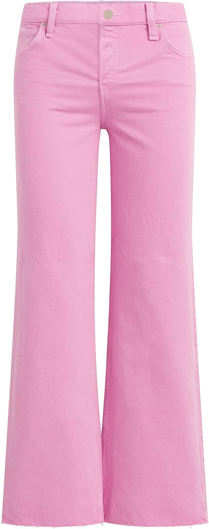 Джинсы Rosie High-Rise Wide Leg Ankle with Covered Button Fly in Fuchsia Pink Clean Hudson Jeans, цвет Fuchsia Pink Clean