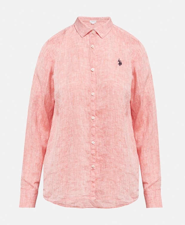 

Льняная блузка U.S. Polo Assn., красный