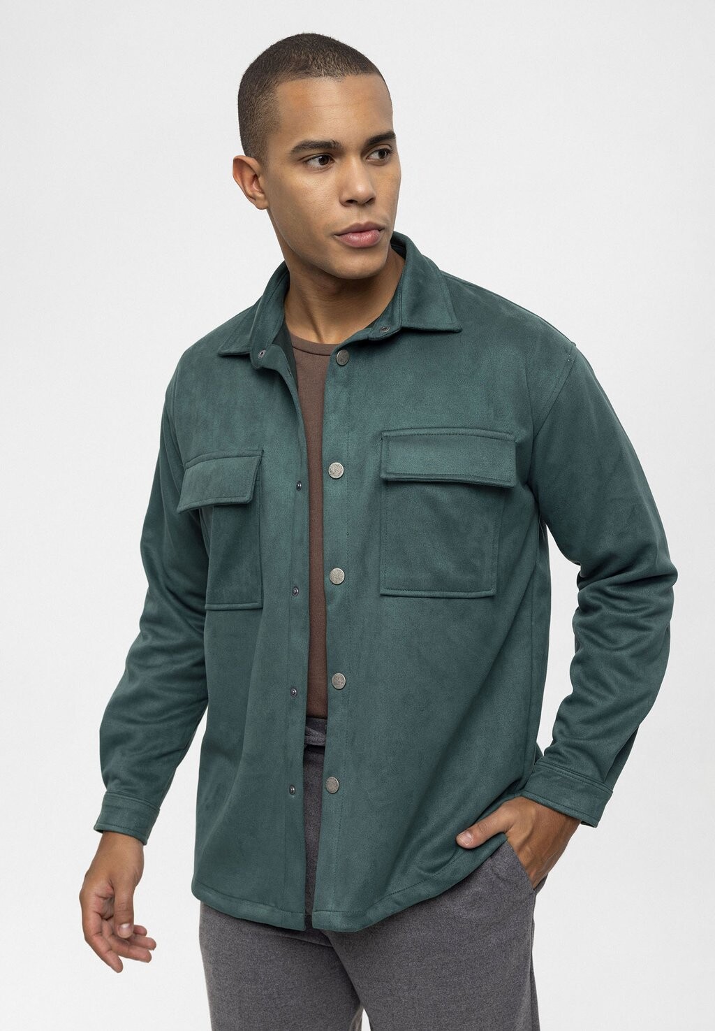 

Легкая куртка SUEDE SHIRT Antioch, цвет green