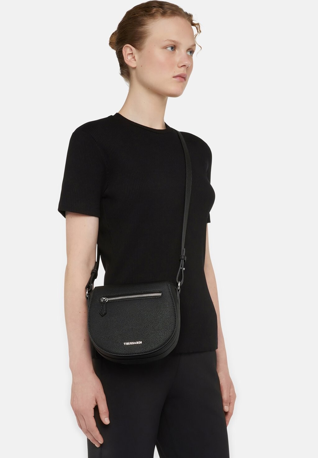 

Сумка через плечо Trussardi, черный
