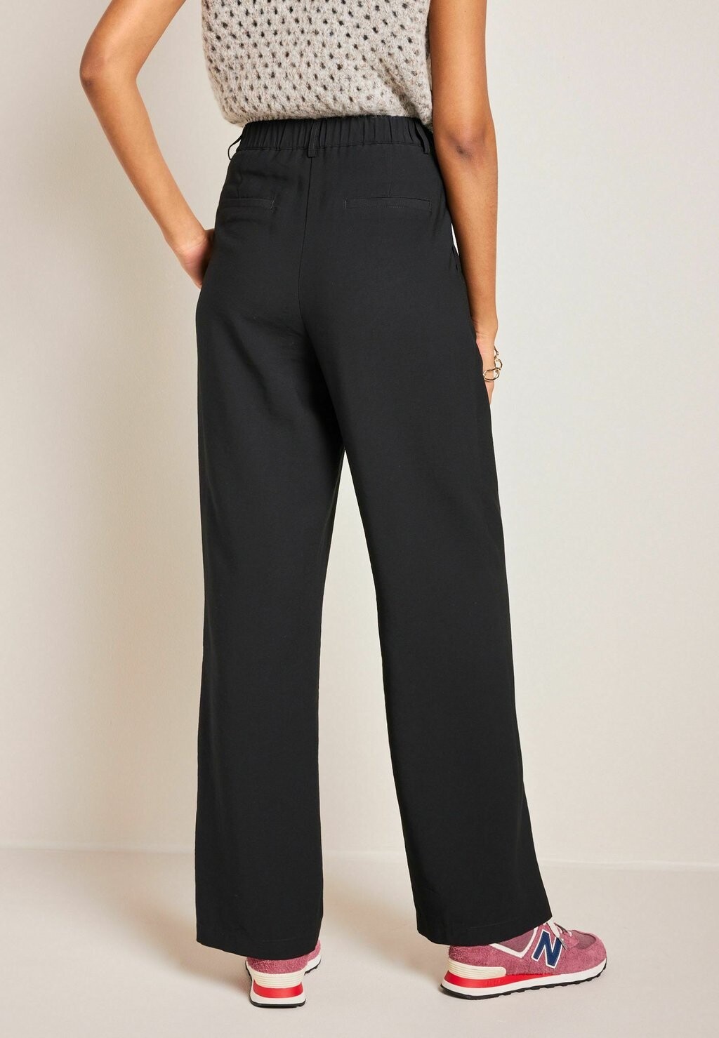 

Брюки ELASTICATED BACK WIDE LEG Next, черный