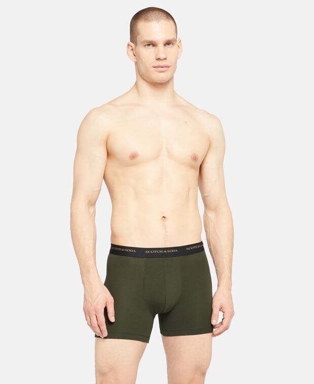 

Шорты-боксеры, комплект из 3 шт. Scotch & Soda, хаки