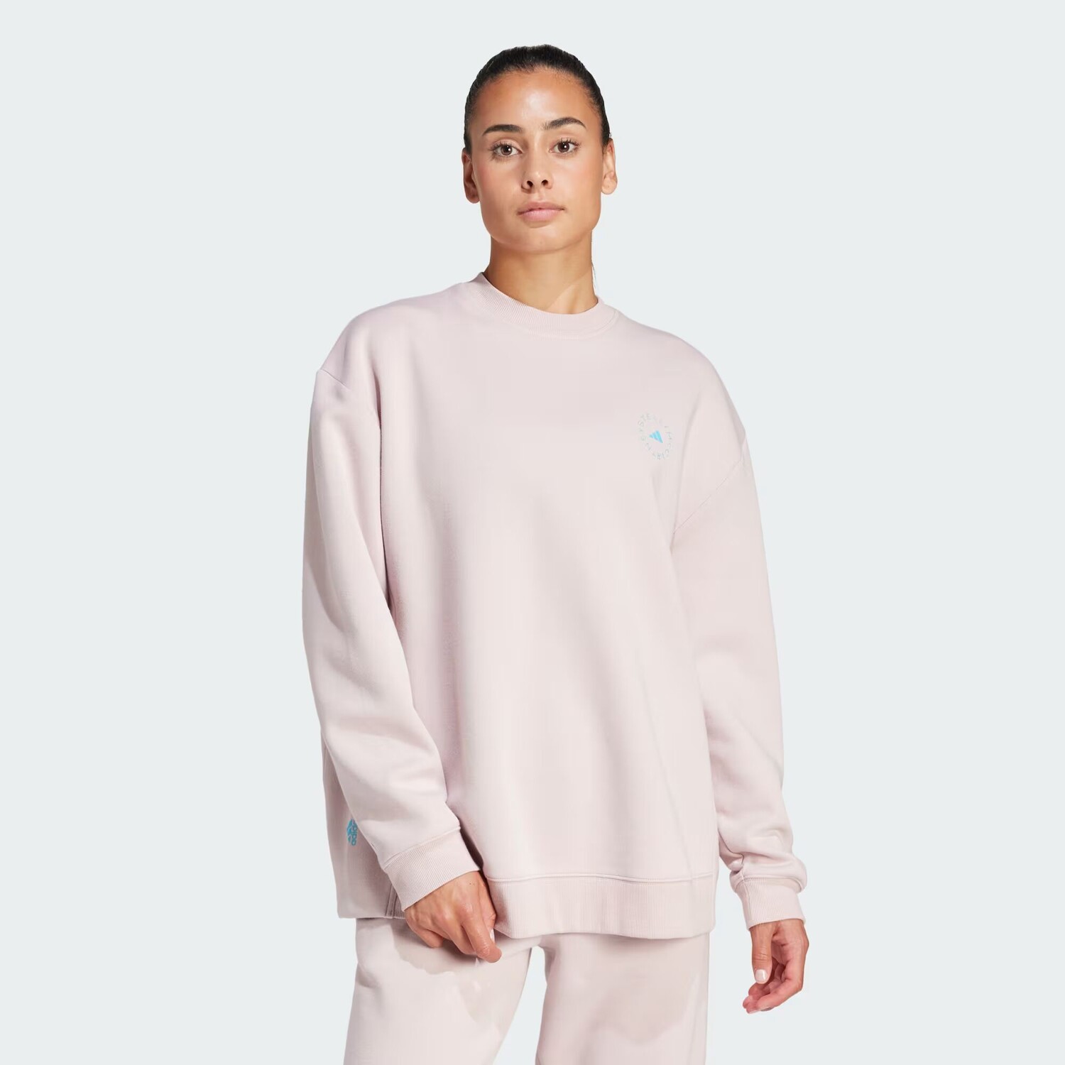 

Толстовка by Stella McCartney Sportswear Adidas, цвет New Rose/Signal Cyan