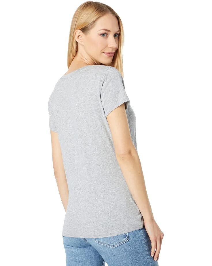 

Футболка U.S. POLO ASSN. Iconic V-Neck Tee, цвет Heather Grey