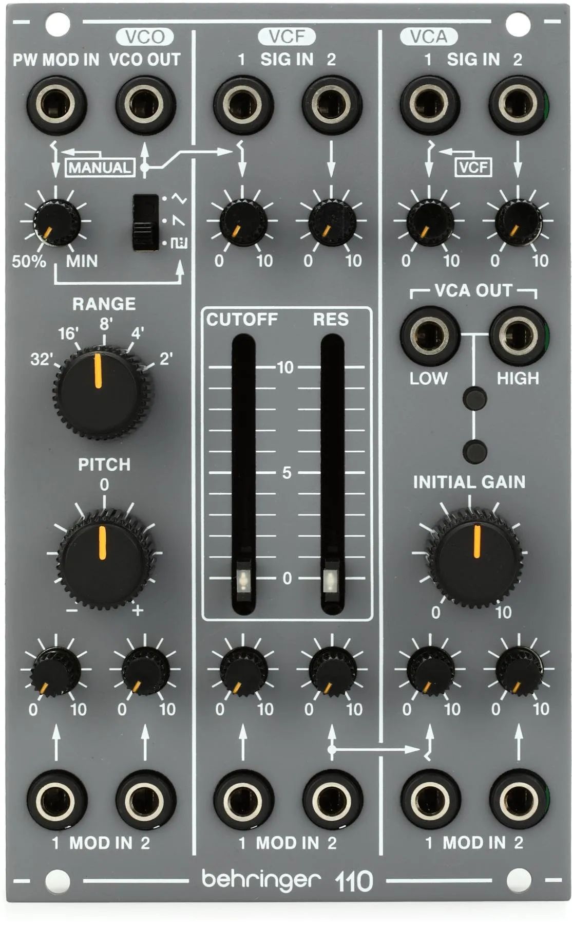 

Модуль Behringer 110 VCO/VCF/VCA Eurorack