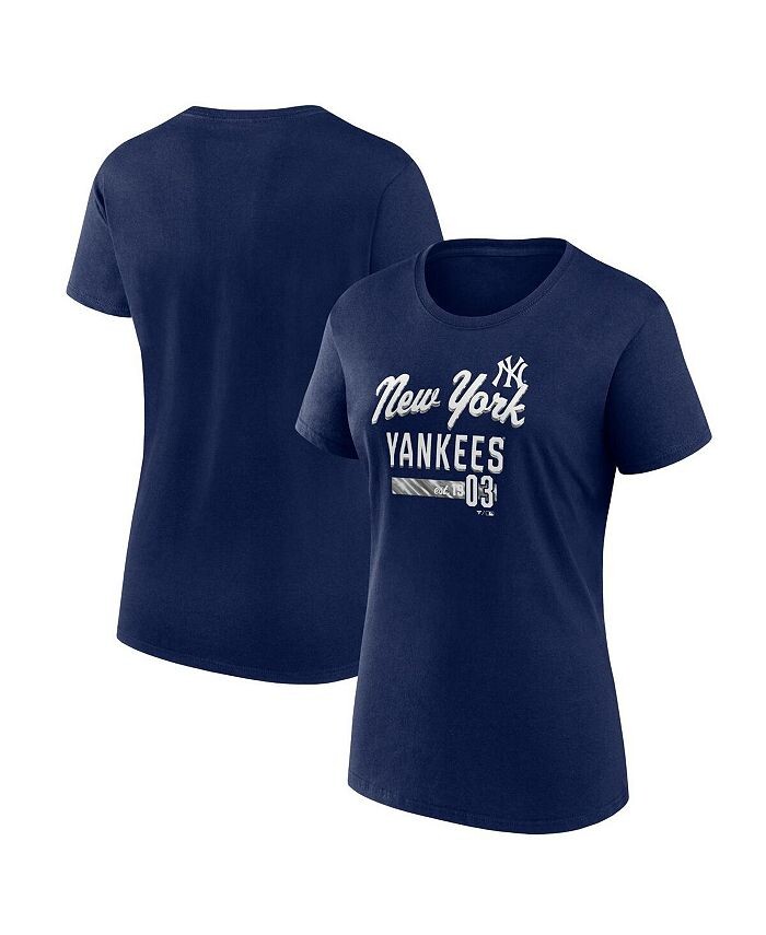 

Женская темно-синяя футболка с логотипом New York Yankees Fanatics, синий