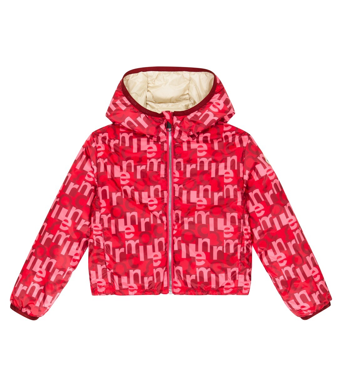 

Двусторонний пуховик Aillis с принтом Moncler Enfant, разноцветный