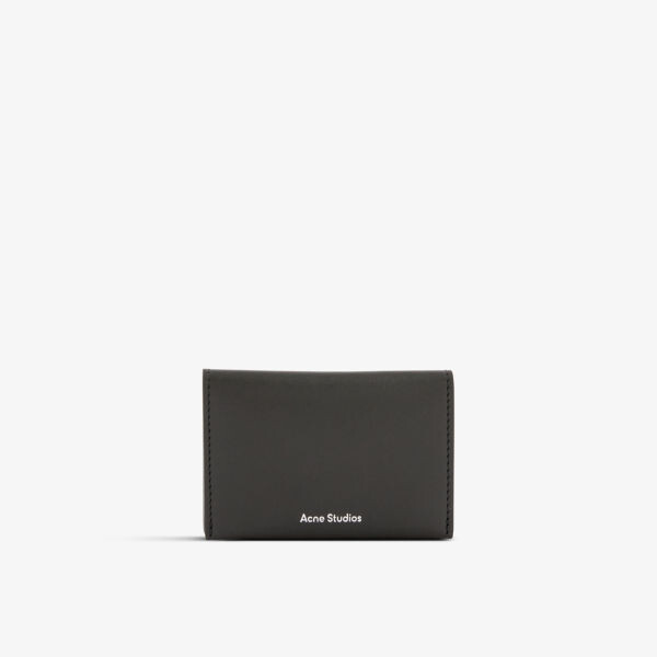 

Визитница из кожи с логотипом из фольги Acne Studios, черный