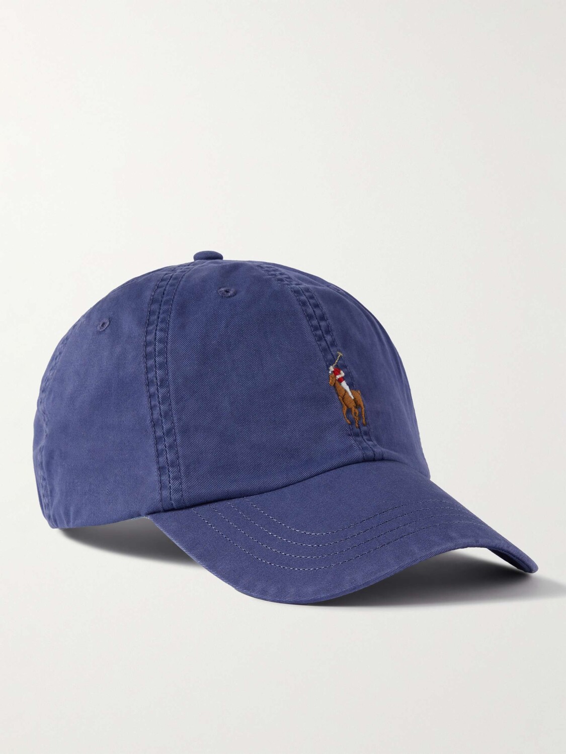 

Бейсболка из эластичного хлопкового твила с вышитым логотипом POLO RALPH LAUREN, синий
