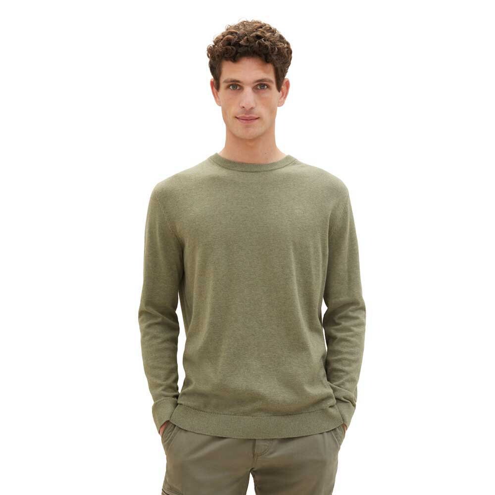 

Свитер Tom Tailor 1039810 Basic Knit Crew Neck, зеленый