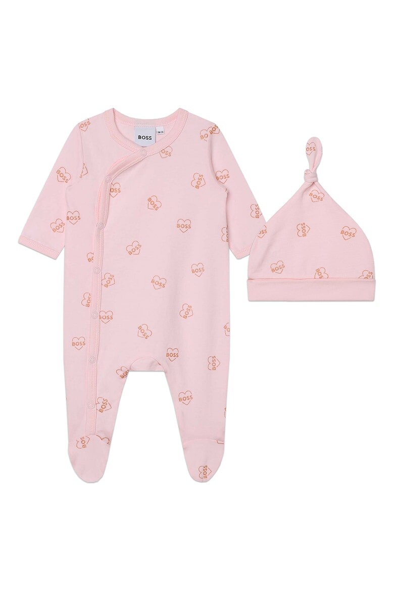

Пижама-Комбинезон и шапка Boss Kidswear, розовый