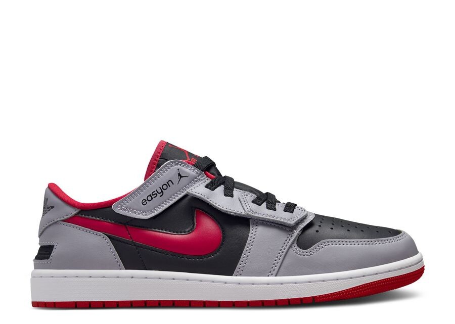 

Кроссовки Air Jordan Air Jordan 1 Low Flyease 'Cement Fire Red', серый