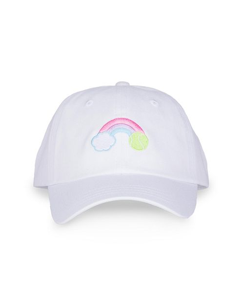 Детская кепка для тенниса в стиле радуги пастельных тонов для девочек Ame & Lulu, цвет White