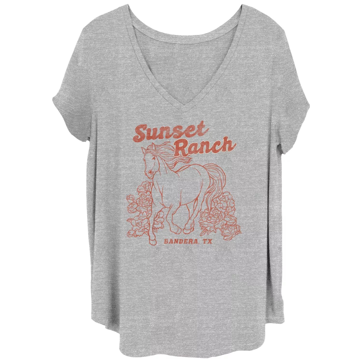 

Футболка Juniors' Plus Sunset Ranch Horse с рисунком лошади Licensed Character