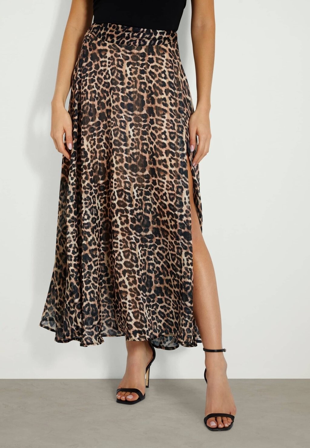 

Юбка с запахом Guess, цвет animalier