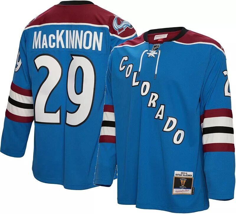 

Реплика Джерси Mitchell & Ness Big & Tall Colorado Avalanche Nathan MacKinnon # 29 Nhl