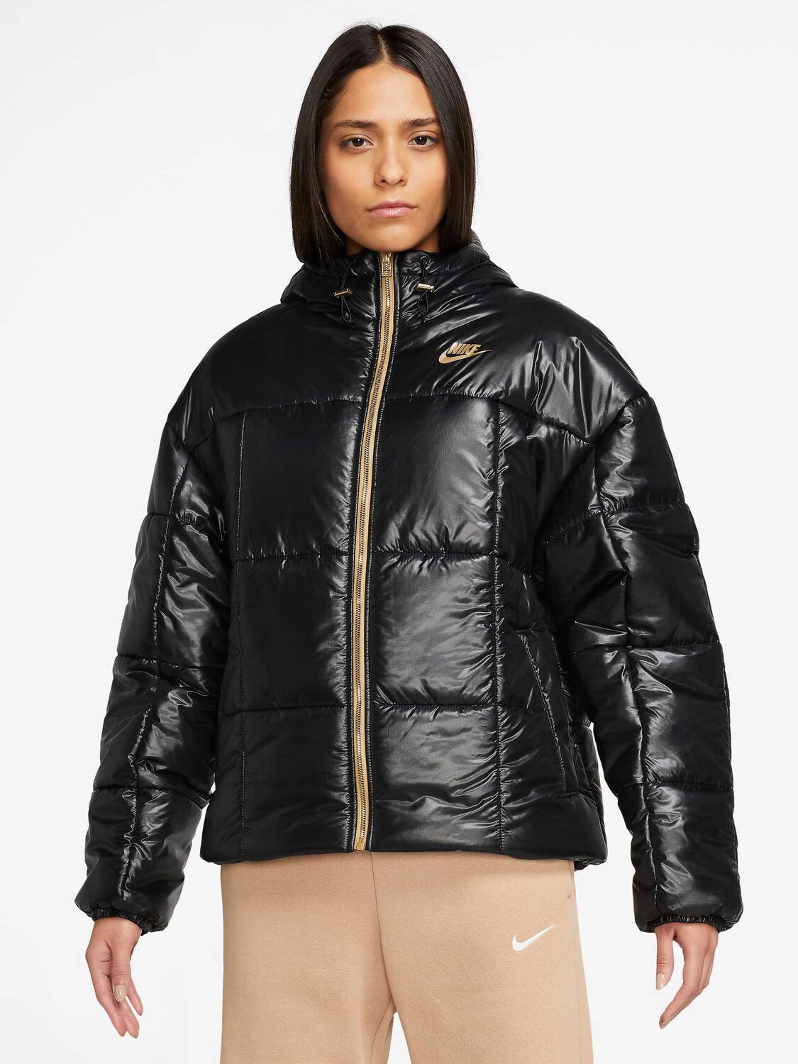 

Куртка Nike W NSW PE SHINE PUFFER, черный