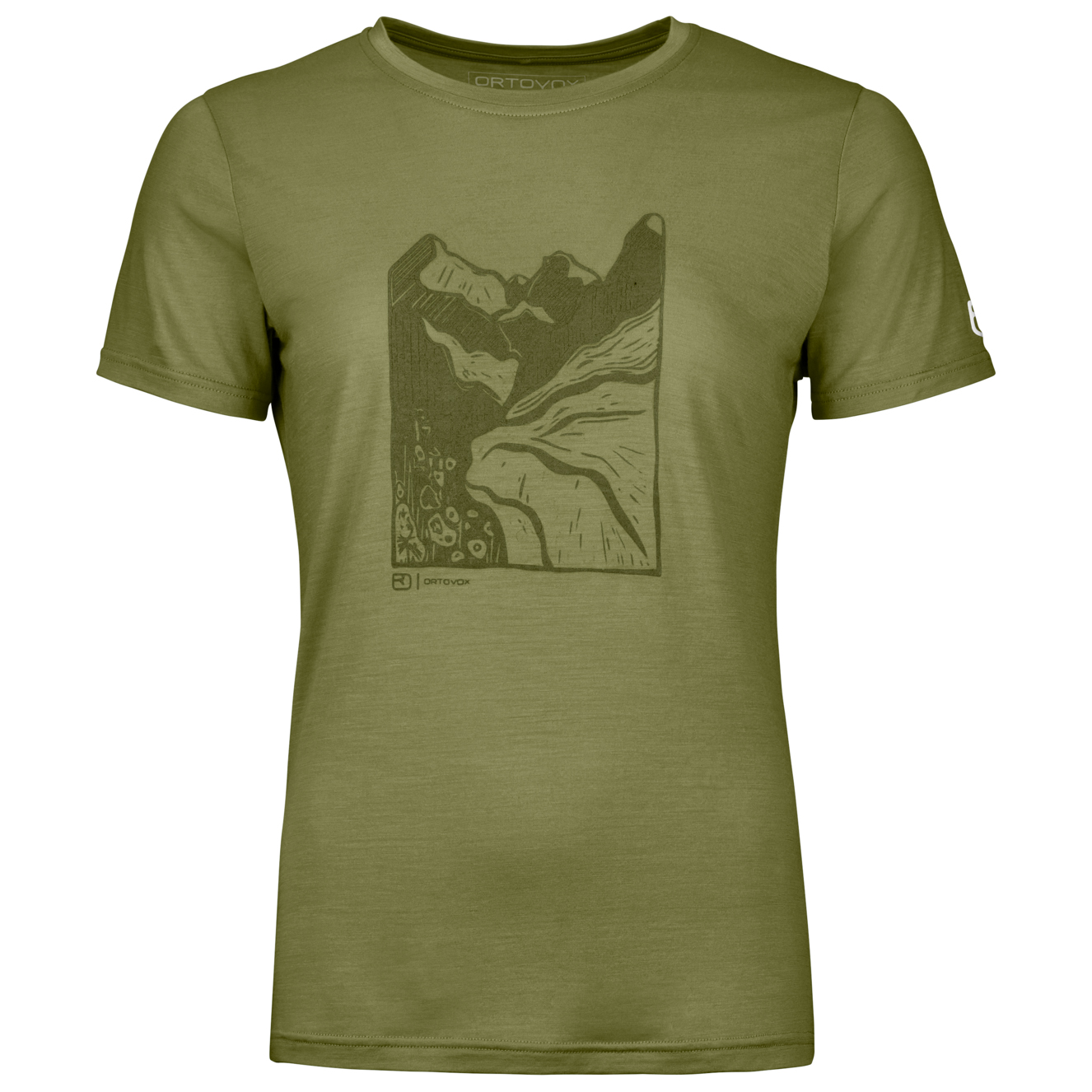 Рубашка из мериноса Ortovox Women's 120 Cool Tec Mountain Cut T Shirt, цвет Wild Herbs