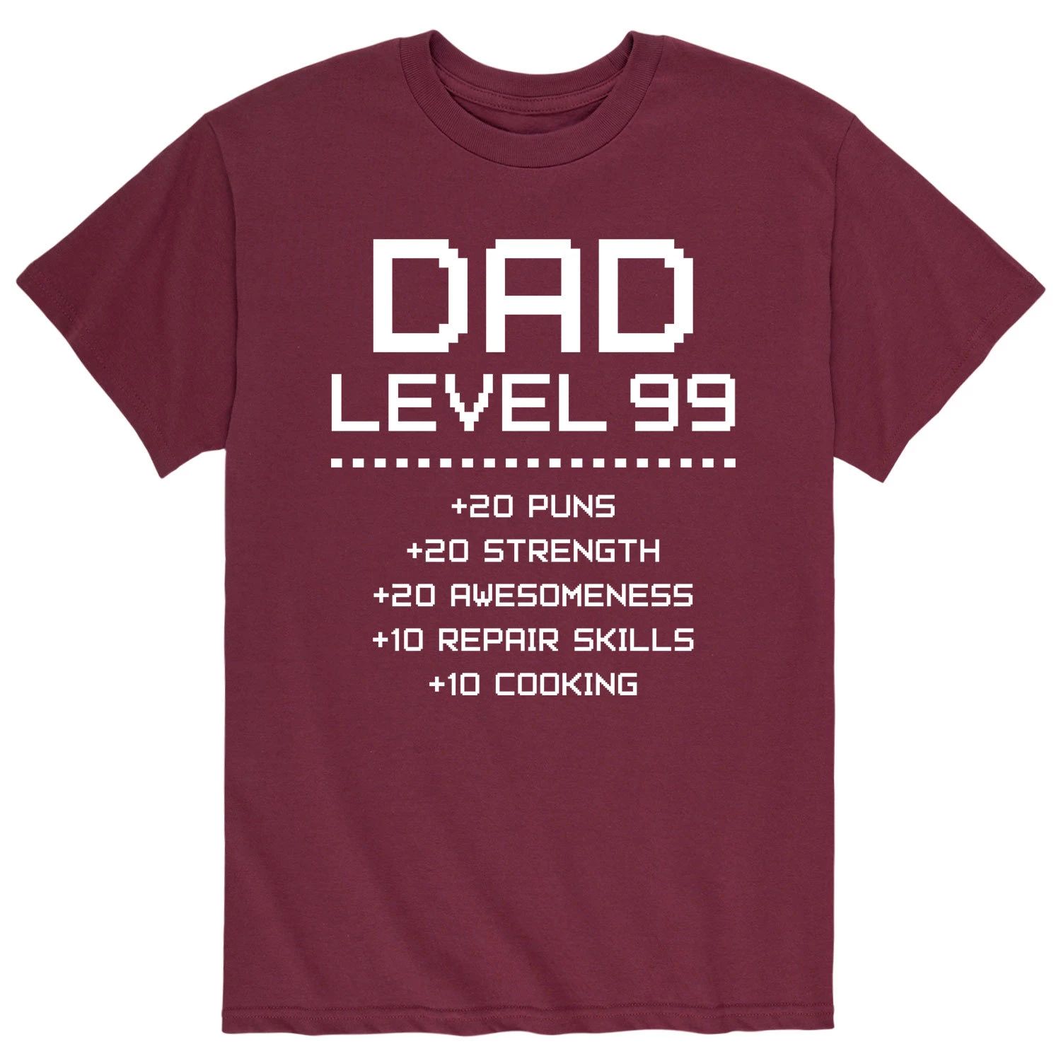 Мужская футболка для папы 99-го уровня Licensed Character мужская футболка для папы game licensed character