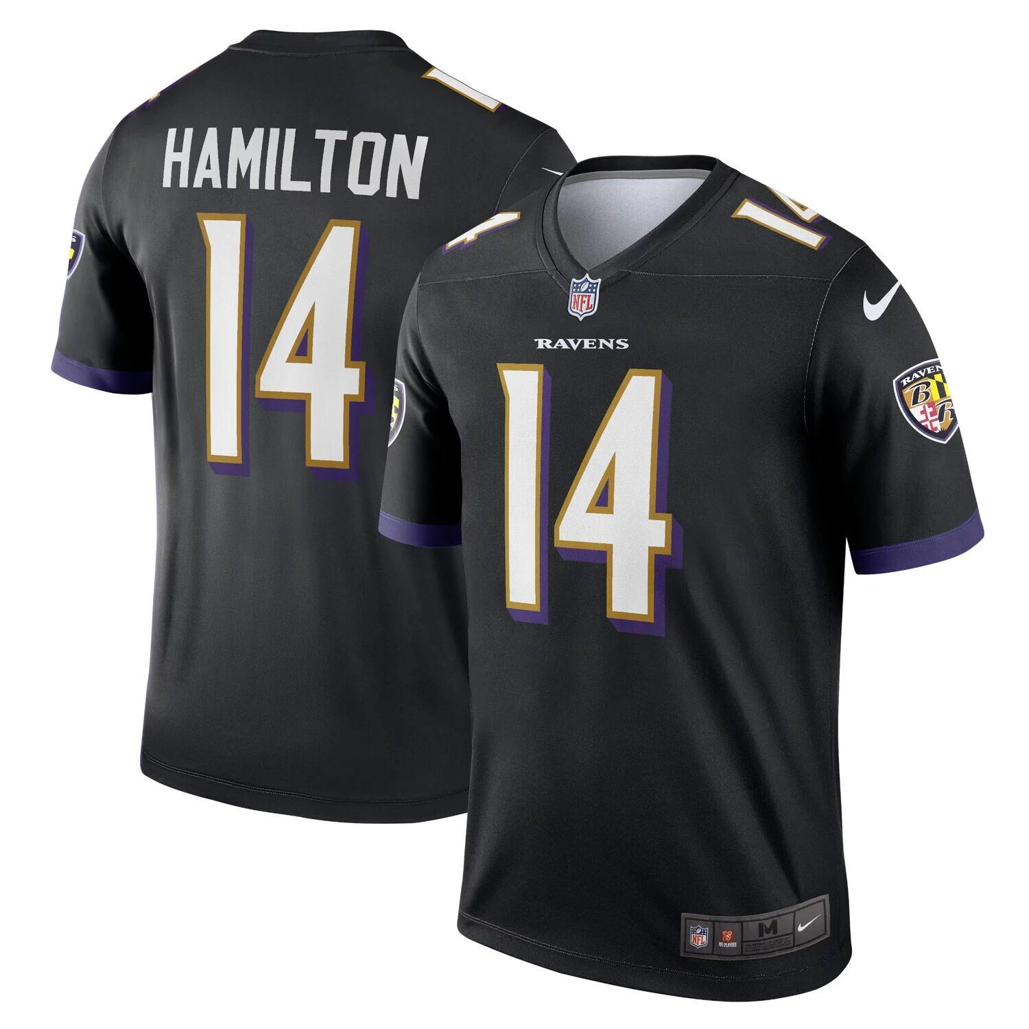 

Мужская черная майка Baltimore Ravens Legend Kyle Hamilton Nike