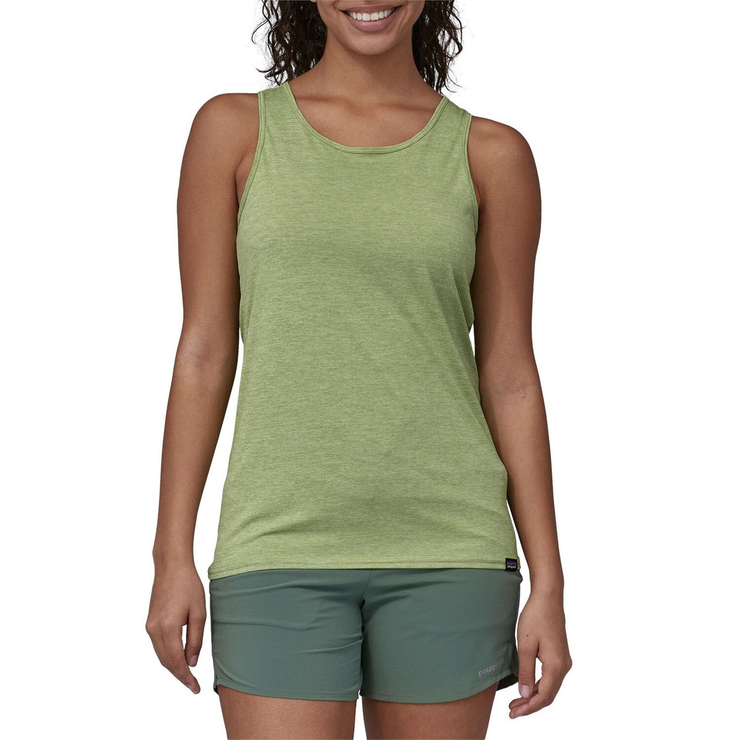 

Топ Patagonia Cap Cool Daily Tank, цвет Salvia Green - Dark Salvia Green X-Dye