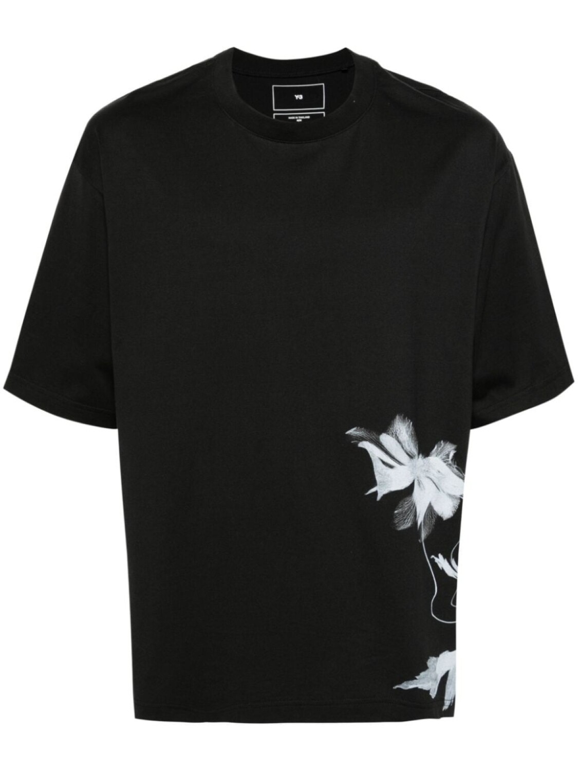 

Y-3 футболка GXS с цветочным принтом, черный