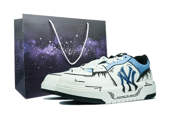 

Кроссовки MLB New York Yankees Skateboarding Shoes Unisex Low-top Blue, белый