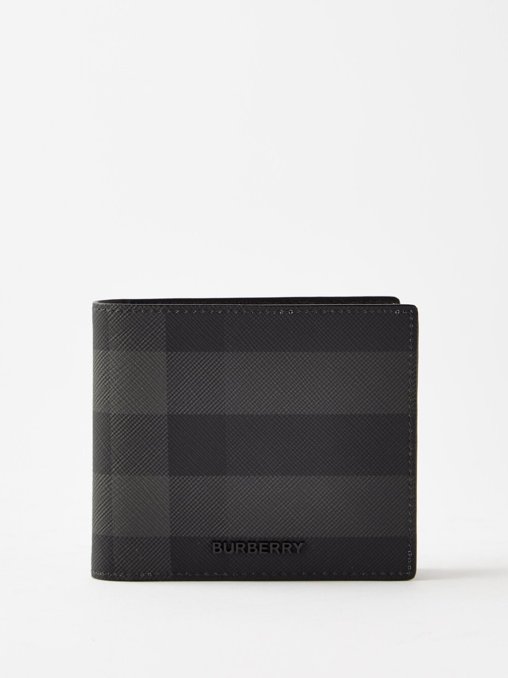 

Складной кошелек из искусственной кожи в клетку Burberry, серый