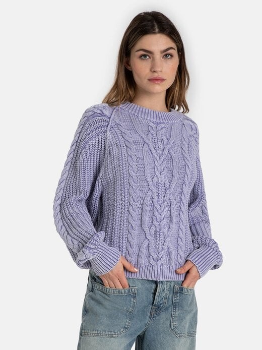 

Свитер фрэнки кейбл Free People, фиолетовый