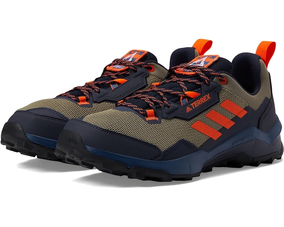 

Походные ботинки Adidas Terrex AX4, цвет Orbit Green/Impact Orange/Wonder Steel