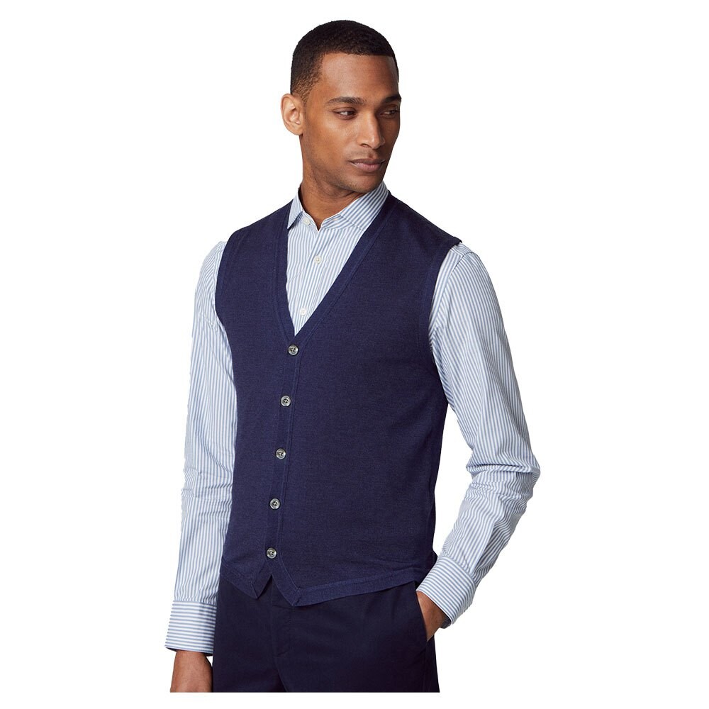 

Жилет Hackett Merino, синий