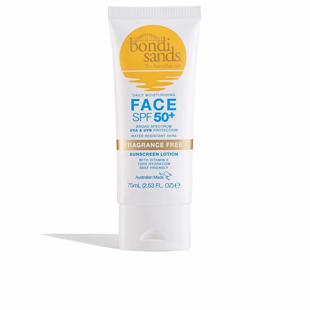 Увлажняющий лосьон для ухода за лицом Face spf50+ fragrance free face lotion Bondi sands, 75 мл лосьон для лица spf50 real barrier sun care moisture 40 мл