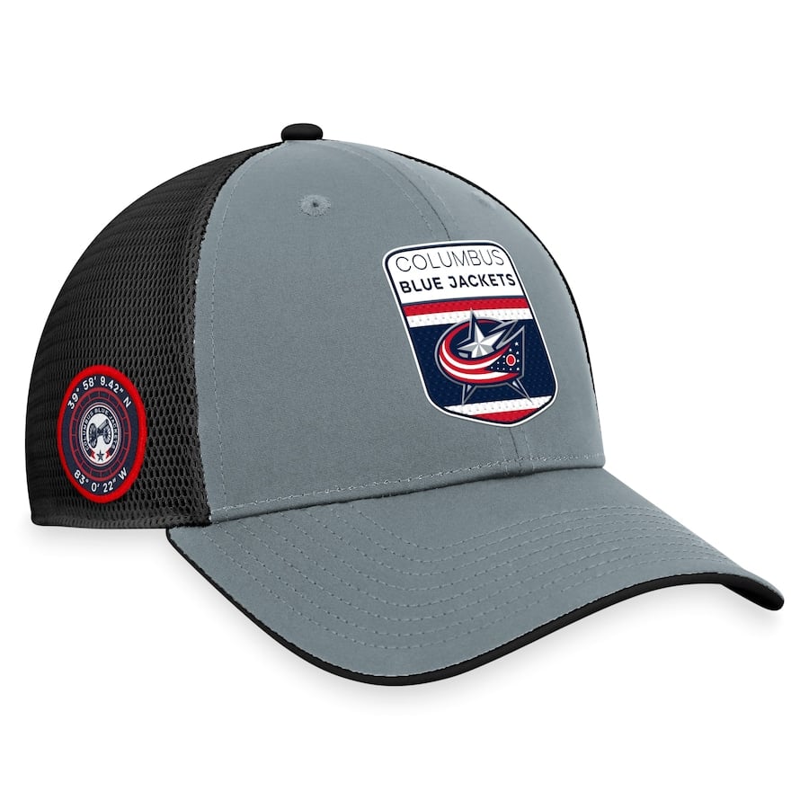 

Бейсболка Fanatics Branded Columbus Blue Jackets, серый