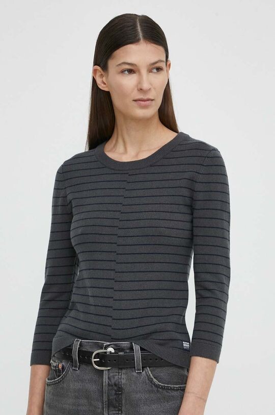 

Свитер из смесовой шерсти G-Star Raw, серый