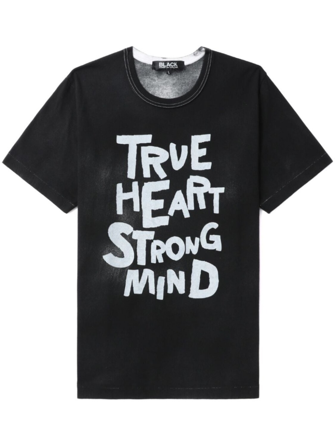 

Black Comme Des Garçons футболка с надписью, черный