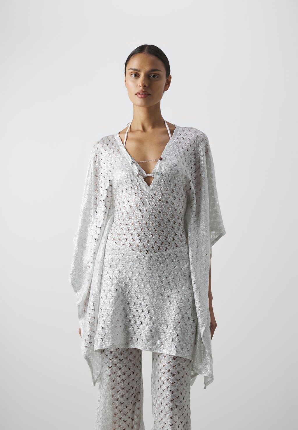 

Пляжный аксессуар SHORT COVER UP Missoni, цвет brilliant white