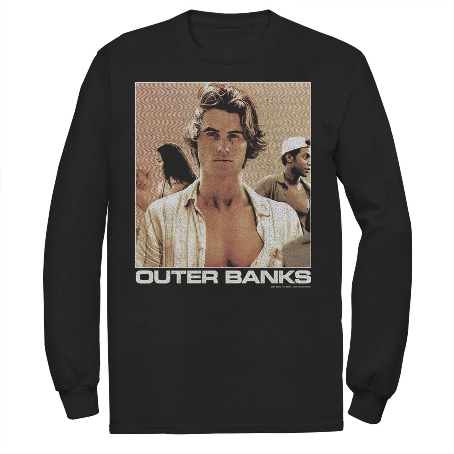 Мужская футболка Outer Banks John B с портретом Licensed Character vintage outer banks john b t shirt men john b sweatshirt outer banks t shirts for men