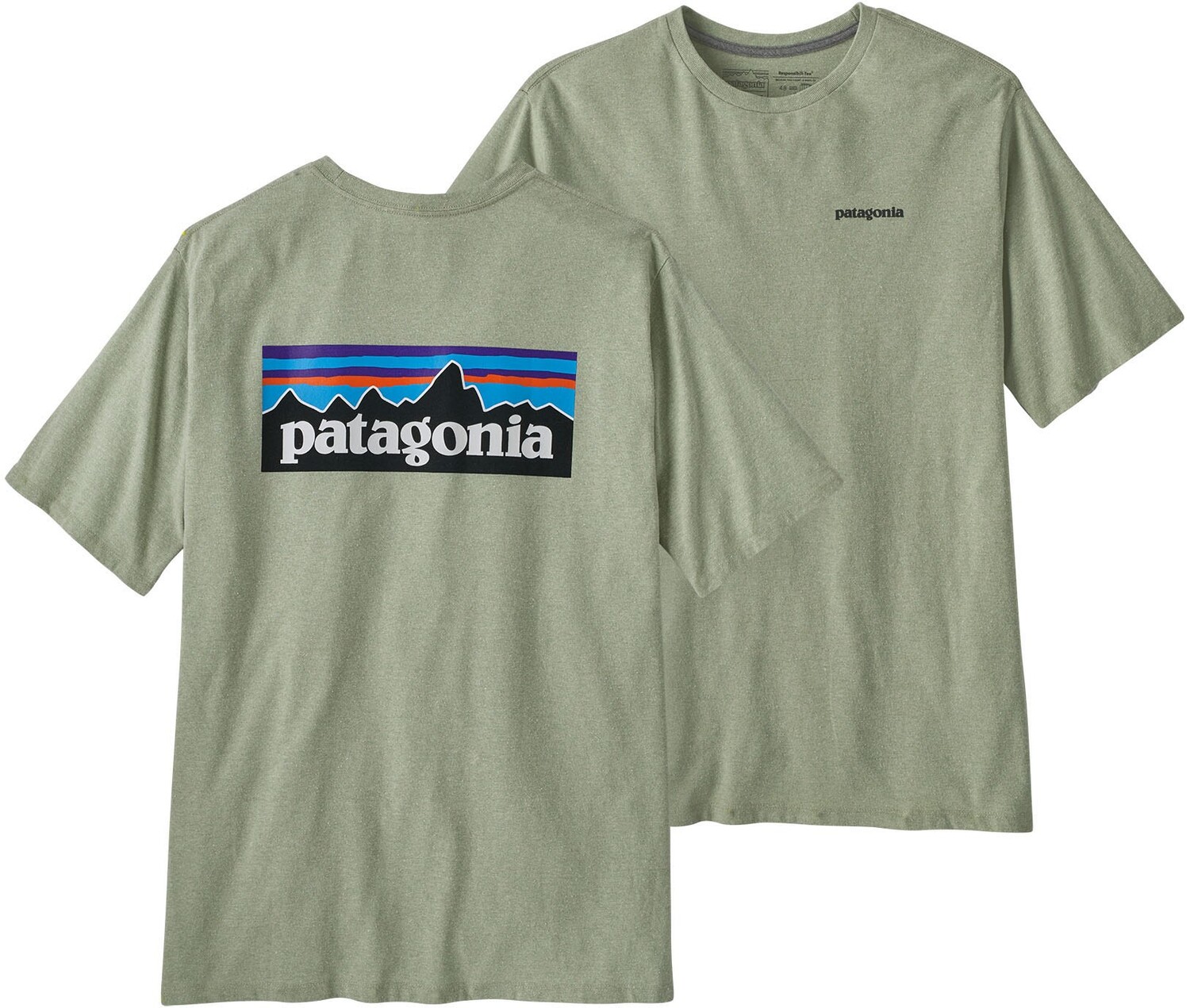 

Футболка P-6 Logo Responsibili — мужская Patagonia, зеленый