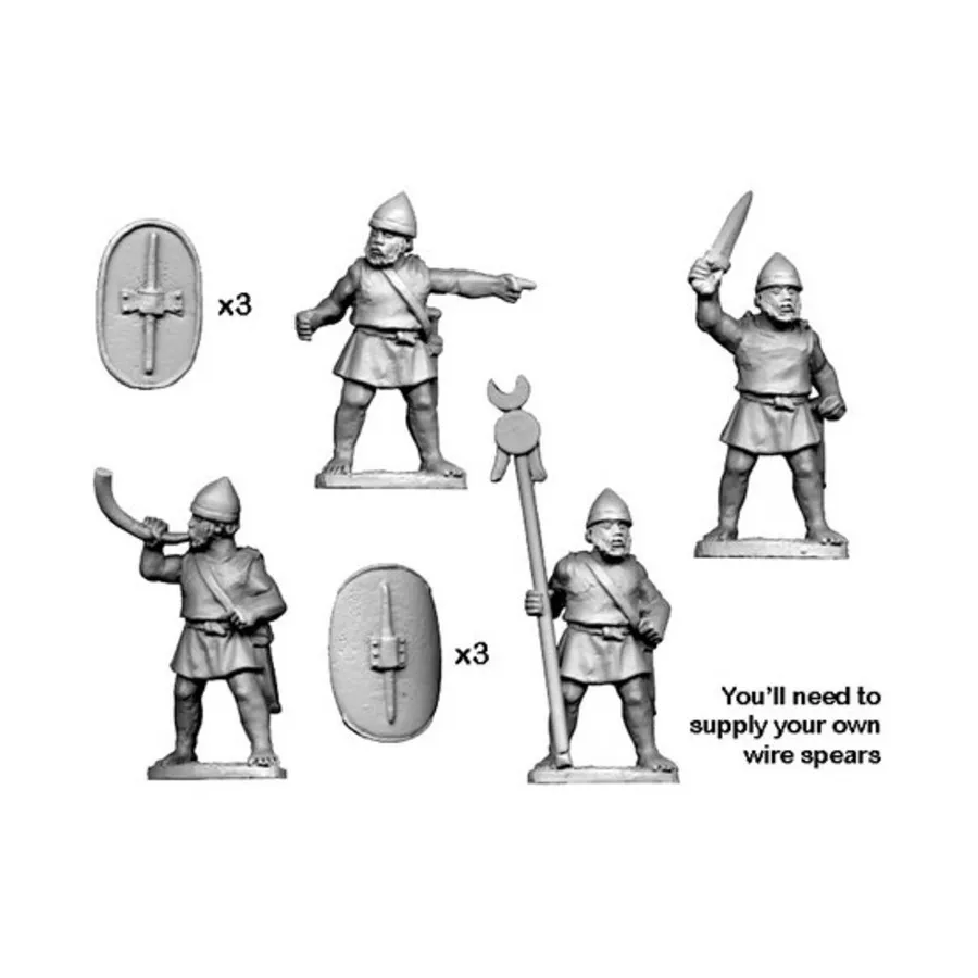 

Нумидийское командование (для легионеров и обученной пехоты), Historical Miniatures - Ancient - Numidians (28mm) (Crusader Miniatures)