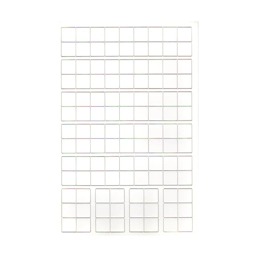 

Пустой встречный лист 9/16 дюйма (белый) (10 шт. в упаковке), Blank Counter Sheets, Counter Trays, Empty Wargame Boxes & Blank Hex Maps (GMT)