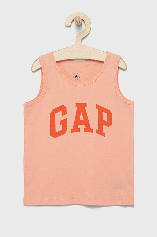 

Детская хлопковая футболка GAP, розовый