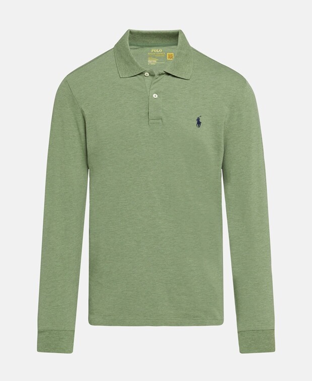 

Рубашка-поло с длинными рукавами Ralph Lauren, хаки