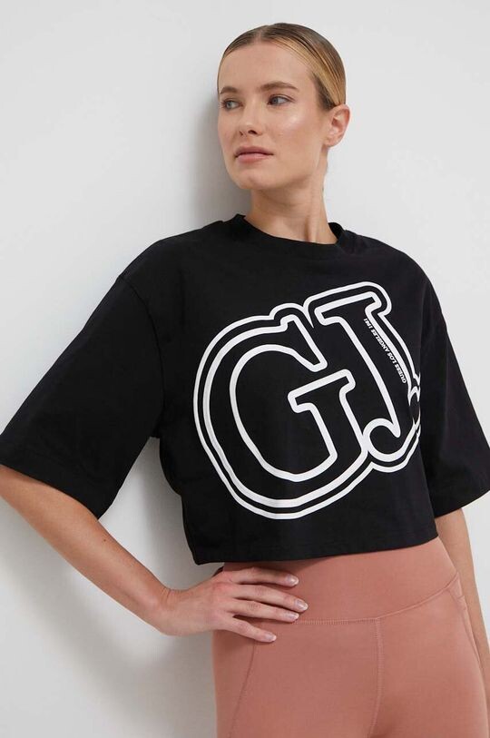 

Хлопковая футболка Guess, черный