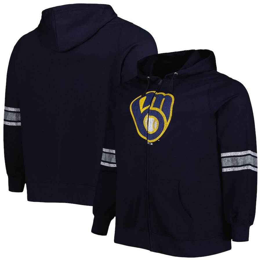 

Толстовка на молнии Profile Milwaukee Brewers, нави